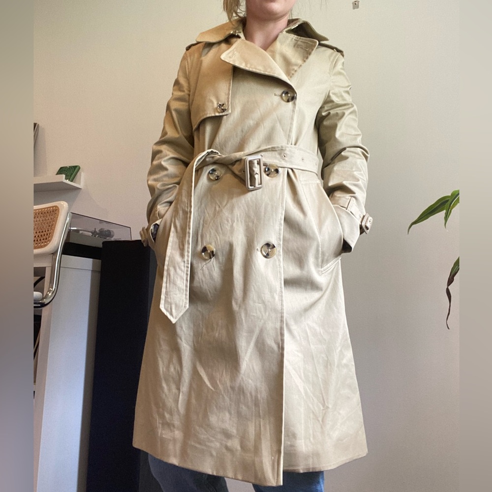 Women’s Mango Double Button Trench Coat BNWOT - sz S